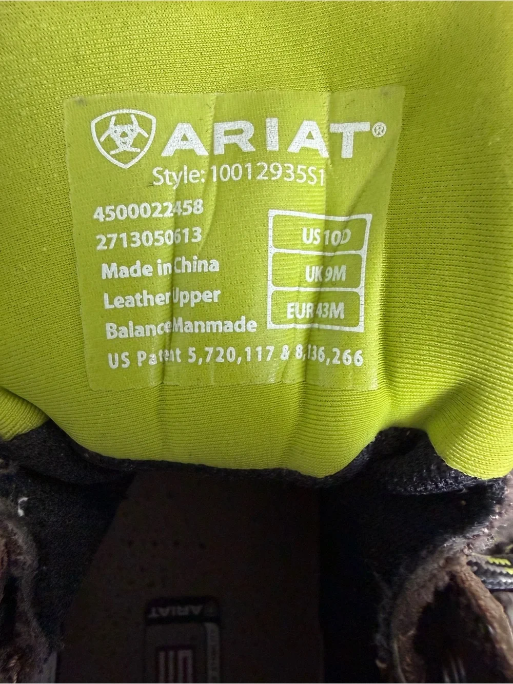 Ariat Waterproof Hiking Boots - 10D